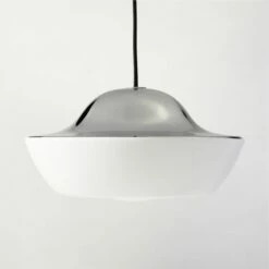 Materia Ivory Dome Pendant Light