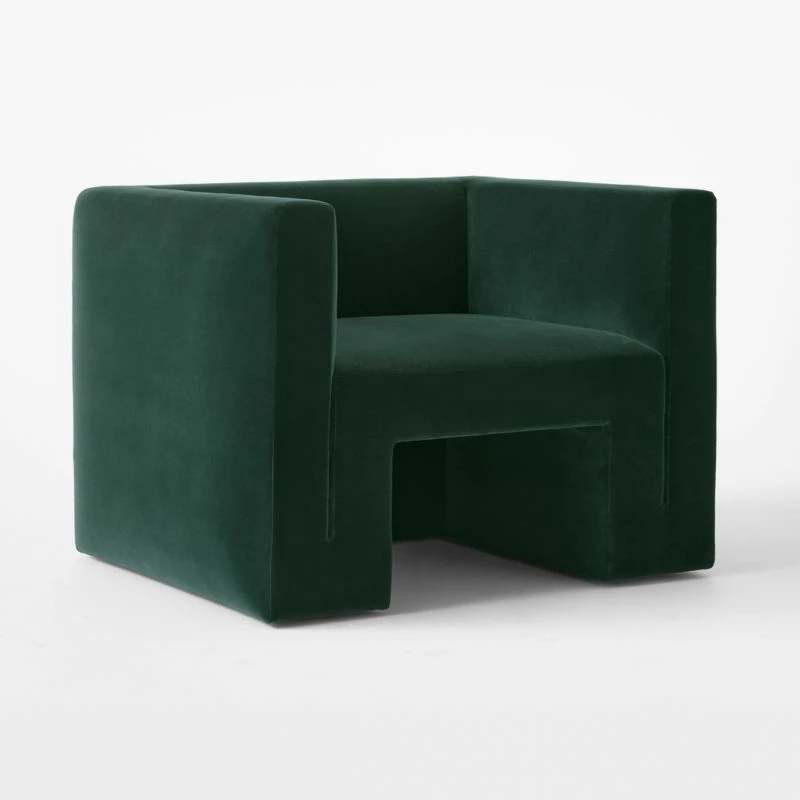 Matra Deep Teal Velvet Lounge Chair 7 Matra Deep Teal Velvet Lounge Chair - Image 5