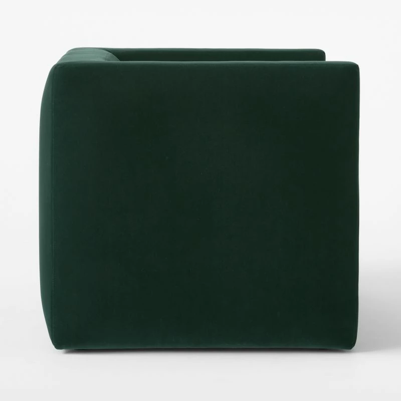 Matra Deep Teal Velvet Lounge Chair 8 Matra Deep Teal Velvet Lounge Chair - Image 6