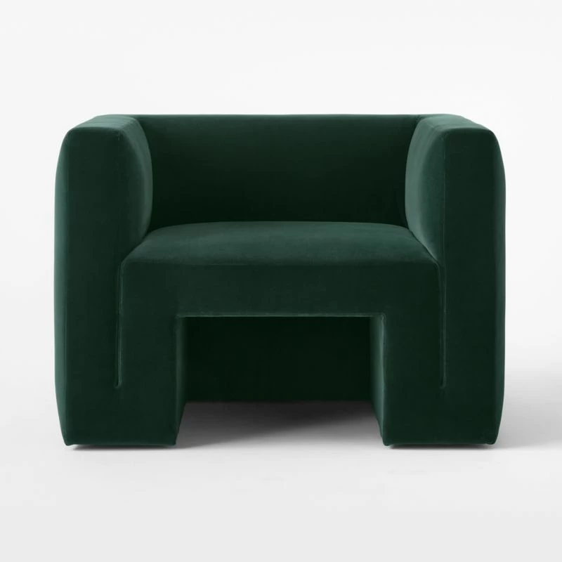 Matra Deep Teal Velvet Lounge Chair 6 Matra Deep Teal Velvet Lounge Chair - Image 4