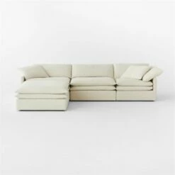 Mattea 4-Piece Neutral Performance Linen Sectional Sofa With Left-Arm -marin sHOP Mattea4PcNatLASectSOSSS23