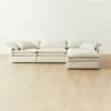 Mattea 4-Piece Neutral Performance Linen Sectional Sofa With Right-Arm -marin sHOP Mattea4PcNatRASectSHS23