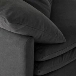 Mattea 6-Piece Charcoal Black Performance Linen Sectional Sofa With Left Arm -marin sHOP MatteaOnyxCornerChairAVSSS23 3