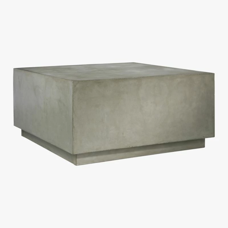 Matter Grey Cement Square Coffee Table 6 Matter Grey Cement Square Coffee Table - Image 4