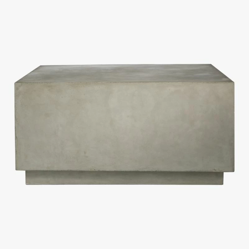 Matter Grey Cement Square Coffee Table 5 Matter Grey Cement Square Coffee Table - Image 3