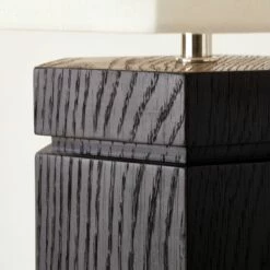 Maya Black Ebonized Oak Wood Floor Lamp -marin sHOP MayaBlackOakFloorLampAVSHS23