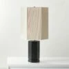 Maya Black Ebonized Oak Wood Table Lamp -marin sHOP MayaEbnzdBlkOakTableLampSHS23