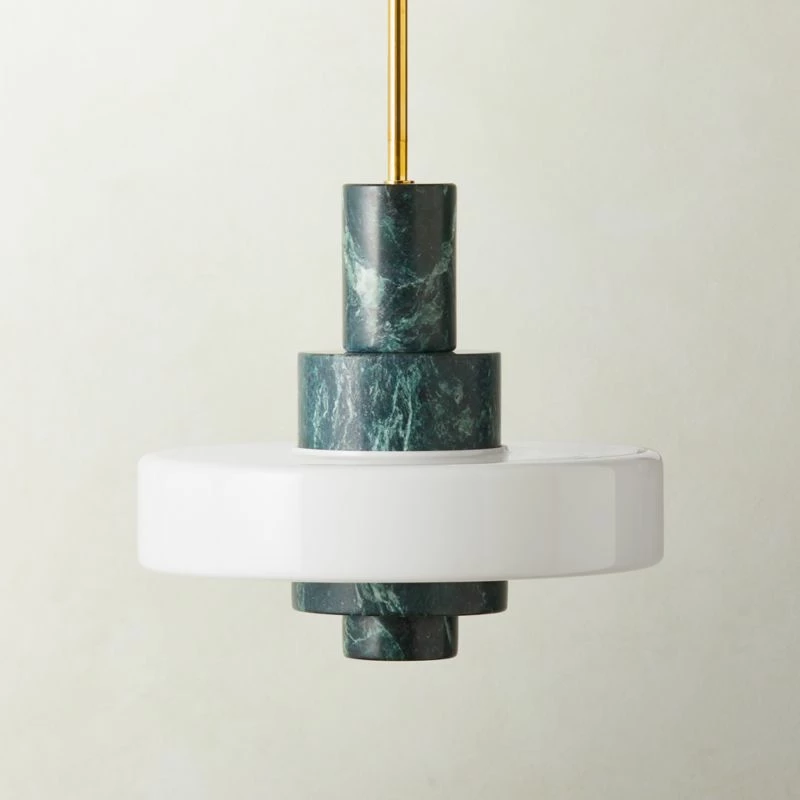 Mercury Green Marble Pendant Light 3 Mercury Green Marble Pendant Light