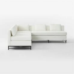 Metric 3-Piece L-Shaped White Boucle Sectional Sofa -marin sHOP Metric3pcWhtBclLvstSectSDSSF22
