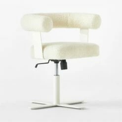 Mezza Ivory Boucle Office Chair -marin sHOP MezzaIvoryBclChair3QSSS23