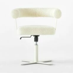 Mezza Ivory Boucle Office Chair -marin sHOP MezzaIvoryBclChairSOSSS23