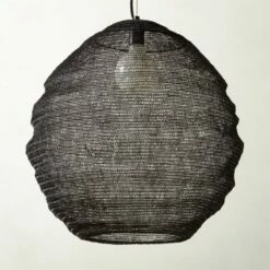 Mirage Chainmail Black Pendant Light 24"