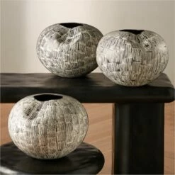 Moe Black And White Ceramic Vase -marin sHOP MoeBlackNWhiteVaseAV2SHF23