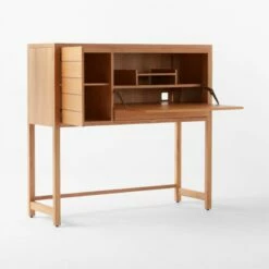 Monte Nido Oak Wood Secretary Desk -marin sHOP MonteNidoDesk3QAVSSS22