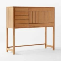 Monte Nido Oak Wood Secretary Desk -marin sHOP MonteNidoDesk3QSSS22