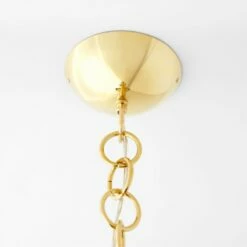 Moon Globe Pendant Light With Brass Chain 21" 11 Moon Globe Pendant Light With Brass Chain 21" -marin sHOP MoonBrsPendantLight21inSSS23 1