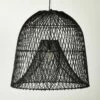 Nassa Woven Black Bamboo Pendant Light 2 Nassa Woven Black Bamboo Pendant Light -marin sHOP NassaBlkBasketPndntLightSHF23