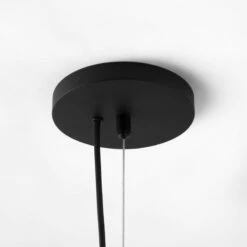 Nassa Woven Black Bamboo Pendant Light -marin sHOP NassaBlkBasketPndntLightSSF23