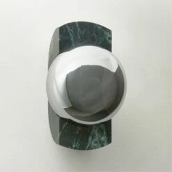 Neptune Green Marble Wall Sconce Light