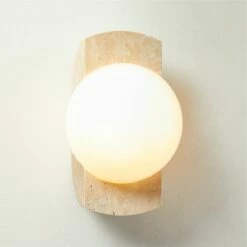 Neptune Travertine Wall Sconce Light 10 Neptune Travertine Wall Sconce Light -marin sHOP NeptuneTrvrtnSconceROS23