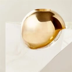 Newton Crystal Glass Ball Taper Candle Holder 7 Newton Crystal Glass Ball Taper Candle Holder -marin sHOP NewtonGlassBallTprHolderAVSHF23