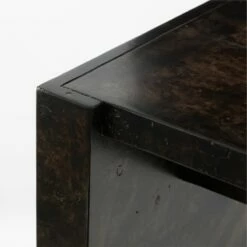 Niche Charcoal Brown Burl Wood Console Table 34" -marin sHOP NicheBlkBrlwdConsole34inAVSSS23