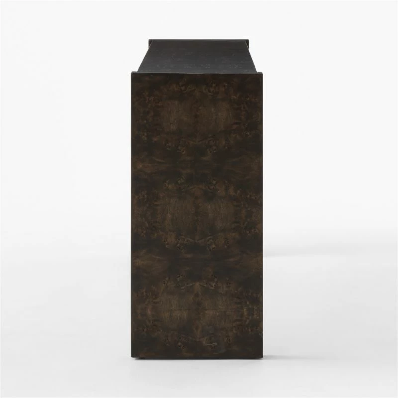Niche Charcoal Brown Burl Wood Console Table 54" 6 Niche Charcoal Brown Burl Wood Console Table 54" - Image 4