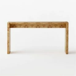 Niche Neutral Burl Wood Console Table 54" -marin sHOP NicheBrlWdCnslTable54inSOSSS21