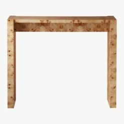 Niche Neutral Burl Wood Console Table 34" 10 Niche Neutral Burl Wood Console Table 34" -marin sHOP NicheBurlWdConsoleTableSOS20