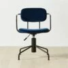 Nyle Navy Blue Velvet Office Chair -marin sHOP NyleNavyVlvtChairSHS23