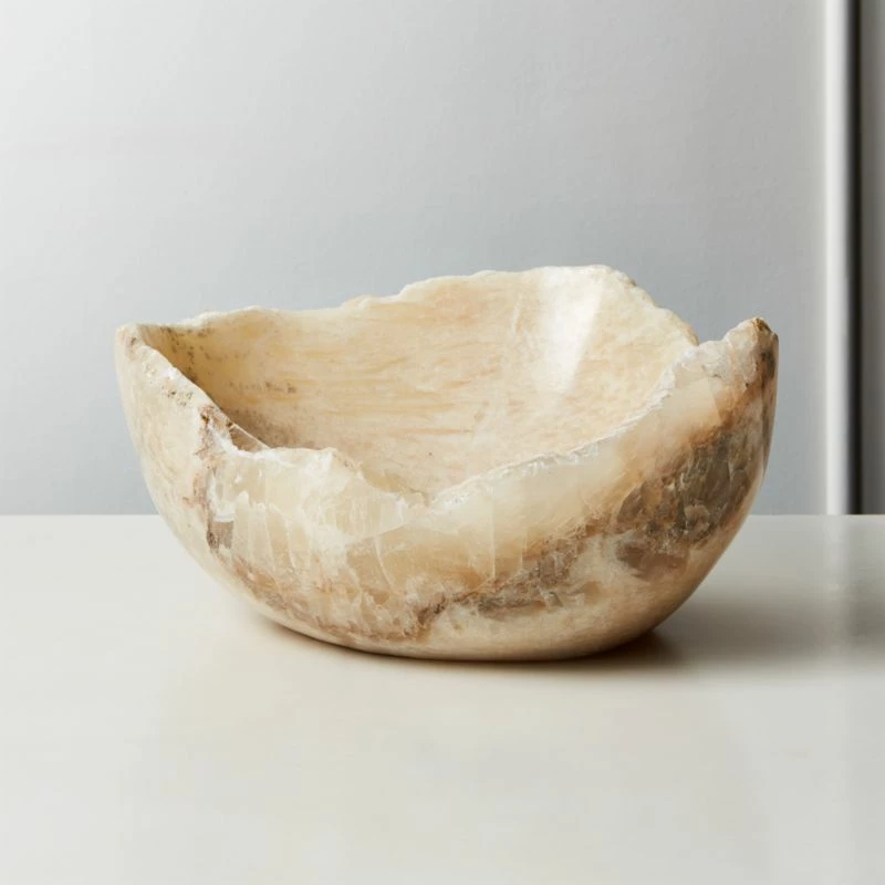 Onyx Raw Edge Stone Bowl 3 Onyx Raw Edge Stone Bowl
