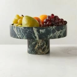 Orcino Green Marble Fruit Bowl 10 Orcino Green Marble Fruit Bowl -marin sHOP OrcinoGrnMrblFruitBowlAVSHF23