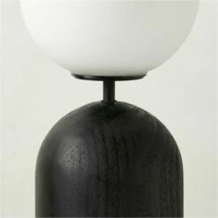 Ori Globe Table Lamp With Black Wood Base 7 Ori Globe Table Lamp With Black Wood Base -marin sHOP OriBlkdWoodTableLampAVSHF23