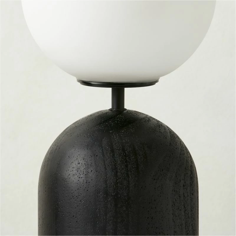 Ori Globe Table Lamp With Black Wood Base 5 Ori Globe Table Lamp With Black Wood Base - Image 3