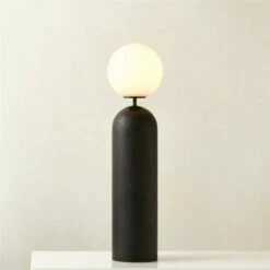 Ori Globe Table Lamp With Black Wood Base 6 Ori Globe Table Lamp With Black Wood Base -marin sHOP OriBlkdWoodTableLampROF23