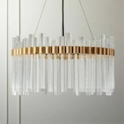 Orion Glass Crystal Chandelier