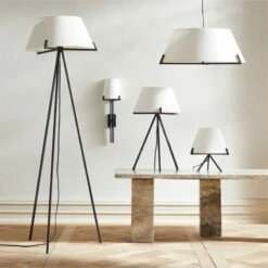 Ornado Large Black Table Lamp -marin sHOP OrnadoBlkLightingCollectionPCF21 1x1
