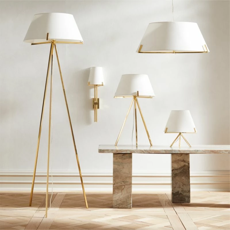 Ornado Polished Brass Floor Lamp 6 Ornado Polished Brass Floor Lamp - Image 4