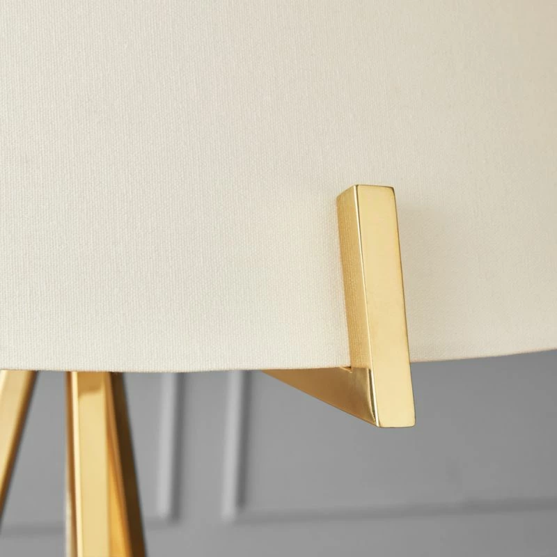 Ornado Polished Brass Floor Lamp 5 Ornado Polished Brass Floor Lamp - Image 3