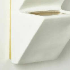 Paka White Ceramic Wall Sconce Light -marin sHOP PakaCrmcWallSconceAVSHF23