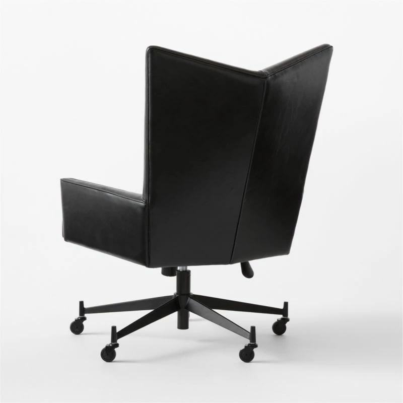 Bowtie Black Leather Office Chair Model 3002 8 Bowtie Black Leather Office Chair Model 3002 - Image 6