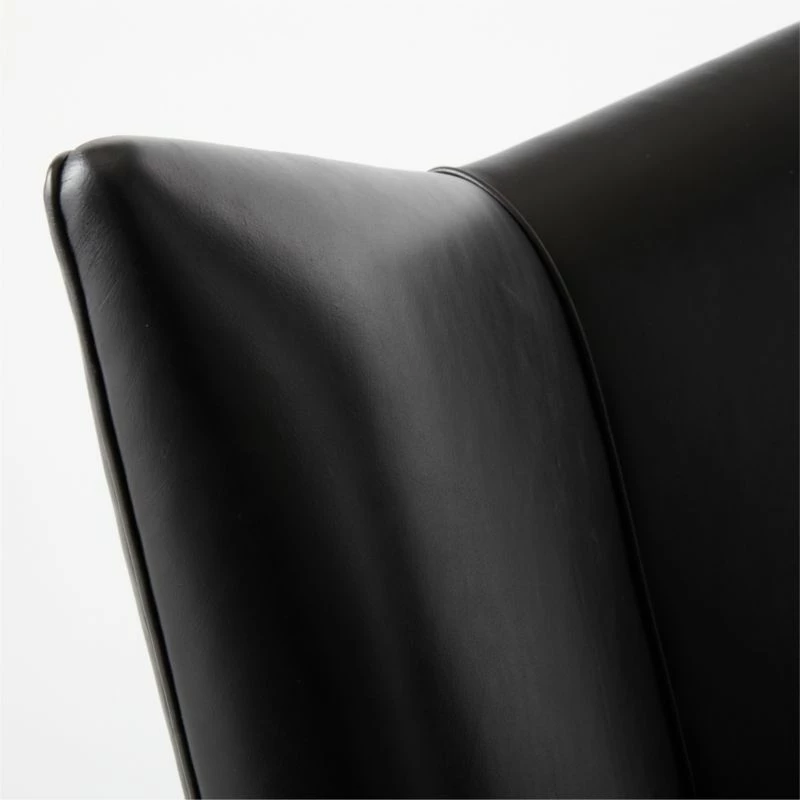 Bowtie Black Leather Office Chair Model 3002 9 Bowtie Black Leather Office Chair Model 3002 - Image 7