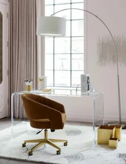 Big Dipper Arc Brushed-Nickel Floor Lamp -marin sHOP PeekabooDeskOrsayJL18