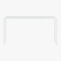 Peekaboo Acrylic Console Table 56'' -marin sHOP PeekabooLargeConsoleTableF16