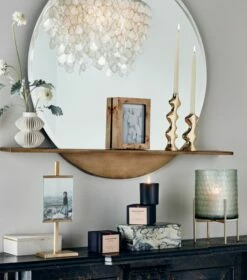 Chelsea Cement Box Small -marin sHOP PerchRoundMirrorWithShelfMR20