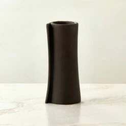 Philo Grey Clay Taper Candle Holder