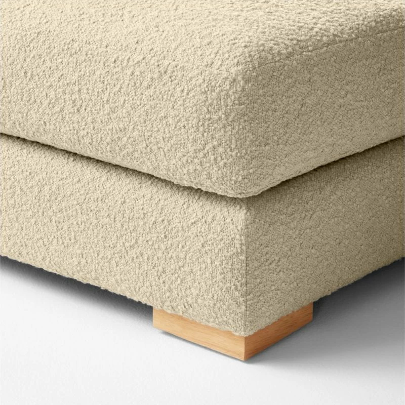 Piazza 4-Piece Modular Camel Brown Boucle Sectional Sofa With White Oak Legs 8 Piazza 4-Piece Modular Camel Brown Boucle Sectional Sofa With White Oak Legs - Image 6