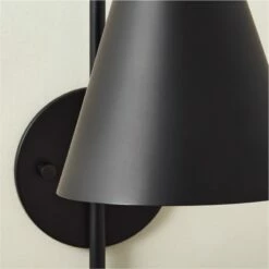 Piffle Black Wall Sconce 9 Piffle Black Wall Sconce -marin sHOP PiffleSconceMttBlkAVSHS22