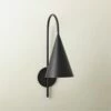 Piffle Black Wall Sconce -marin sHOP PiffleSconceMttBlkROS22