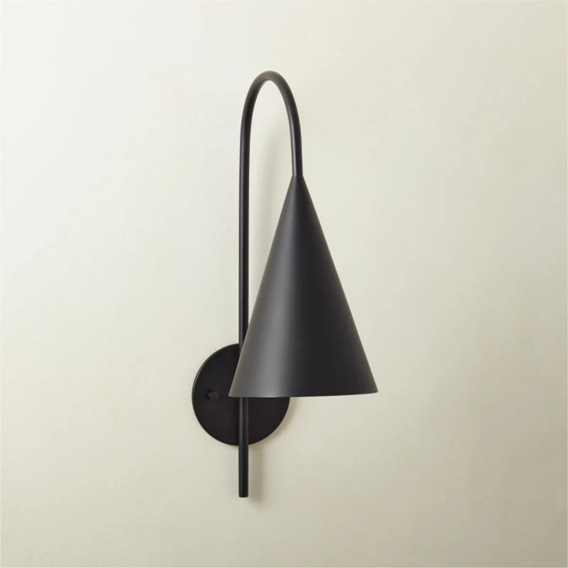 Piffle Black Wall Sconce 3 Piffle Black Wall Sconce